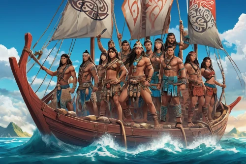 hellenistic-era warships,tour to the sirens,turtle ship,viking ship,vikings,trireme,viking ships,ironclad warship,sea scouts,longship,germanic tribes,caravel,sea fantasy,ancient people,the people in the sea,moana,warrior east,maori,fantasy picture,dragon boat,Illustration,Japanese style,Japanese Style 03