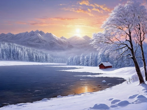 winter landscape,snow landscape,snowy landscape,winter background,snow scene,winter lake,christmas landscape,landscape background,winter morning,beautiful landscape,fragrant snow sea,winter dream,winter magic,wintry,christmas snowy background,ice fishing,snowy mountains,winters,frozen lake,ice landscape,Art,Classical Oil Painting,Classical Oil Painting 12