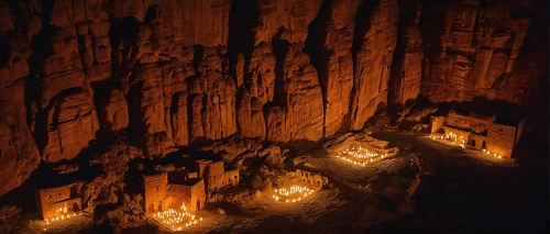 al siq canyon,morocco lanterns,qumran caves,zhangjiajie,cave church,cave tour,the limestone cave entrance,pit cave,cave,hanging temple,dungeon,guards of the canyon,organ pipes,catacombs,petra,carvings,fairyland canyon,wadi dana,sea caves,lanterns,Illustration,Abstract Fantasy,Abstract Fantasy 16