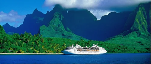 cruise ship,moorea,sea fantasy,passenger ship,polynesia,french polynesia,cruiseferry,reefer ship,boat landscape,oasis of seas,south pacific,milford sound,carribean,ocean liner,the caribbean,pride of madeira,caribbean,andaman sea,bay of islands,islands,Conceptual Art,Daily,Daily 18