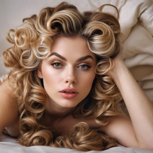 artificial hair integrations,curlers,blonde woman,lace wig,management of hair loss,smooth hair,updo,hairstyle,vintage woman,long blonde hair,blonde girl,blond girl,vintage makeup,blond hair,female model,hairstyler,realdoll,curler,female beauty,eurasian,Photography,General,Natural