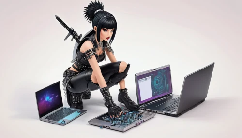 girl at the computer,computer freak,tablet computer stand,cyber,desktop computer,barebone computer,cpu,laptop,computer,computer art,personal computer,anime 3d,3d crow,computer addiction,cyberspace,hardware programmer,computer accessory,laptop accessory,cyberpunk,computer graphics,Unique,3D,Isometric