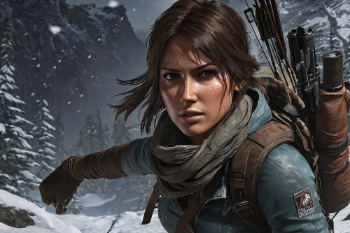 lara,croft,mountain vesper,winterblueher,huntress,girl with gun,mountain guide,full hd wallpaper,piper,bow and arrows,woman holding gun,woman pointing,winter sale,lady pointing,game art,dacia,bows and arrows,girl with a gun,nora,game illustration,Art,Artistic Painting,Artistic Painting 08