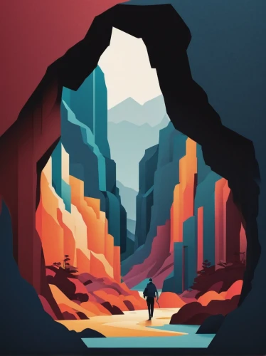 chasm,volcanos,volcano,futuristic landscape,mountain world,steam icon,volcanism,geological,lava cave,terraforming,mountainous landforms,mountains,low poly,canyon,volcanoes,low-poly,lava dome,volcanic,lava,vector graphic,Unique,Paper Cuts,Paper Cuts 05