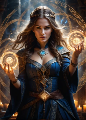 sorceress,blue enchantress,fantasy portrait,the enchantress,fantasy art,fantasy picture,zodiac sign libra,mystical portrait of a girl,divination,mage,celtic woman,candlemaker,priestess,celtic queen,fantasy woman,magic grimoire,libra,dodge warlock,summoner,heroic fantasy