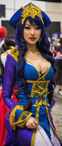 cosplay image,cosplayer,asian costume,cosplay,hamearis lucina,aladha,blue enchantress,mulan,aladin,violet head elf,maya,venetia,dark blue and gold,comiccon,fuki,elza,viola,sapphire,poker primrose,sterntaler,Illustration,Retro,Retro 23