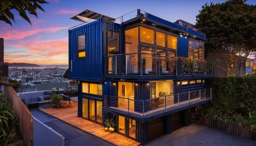 smart house,cubic house,cube house,modern architecture,beach house,modern house,dunes house,shipping containers,luxury real estate,mid century house,san francisco,beachhouse,beautiful home,two story house,sanfrancisco,frame house,shipping container,apartment house,modern style,contemporary,Illustration,Retro,Retro 09