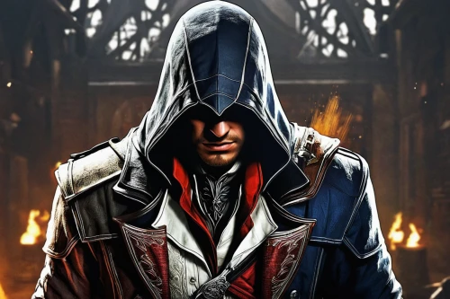 hooded man,assassin,templar,dodge warlock,assassins,massively multiplayer online role-playing game,hooded,grimm reaper,magistrate,edit icon,background image,steam icon,reaper,fire background,awesome arrow,download icon,red hood,guy fawkes,android game,witch's hat icon,Illustration,Black and White,Black and White 01