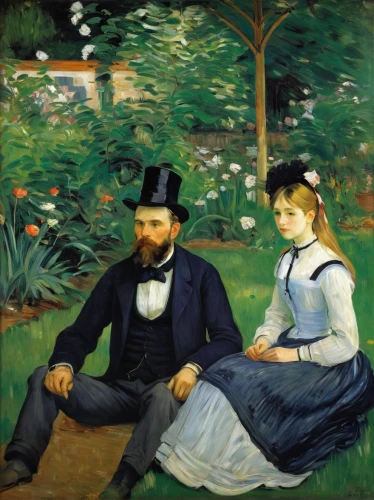 young couple,man and wife,in the garden,work in the garden,girl in the garden,courtship,as a couple,two people,la violetta,bougereau,man and woman,romantic portrait,idyll,men sitting,in the park,engagement,boy and girl,wedding couple,crème de menthe,conversation,Art,Artistic Painting,Artistic Painting 35