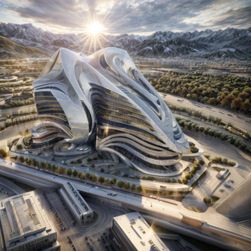 futuristic architecture,futuristic art museum,futuristic landscape,soumaya museum,disney concert hall,jewelry（architecture）,chinese architecture,calatrava,3d rendering,skyscapers,largest hotel in dubai,modern architecture,santiago calatrava,solar cell base,hongdan center,arhitecture,walt disney concert hall,arq,mercedes-benz museum,honeycomb structure