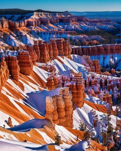 bryce canyon,fairyland canyon,hoodoos,united states national park,angel's landing,grand canyon,glen canyon,cliff dwelling,utah,red cliff,zion,flaming mountains,ait-ben-haddou,national park,snow landscape,lake powell,canyon,red earth,colorado sand dunes,snowy landscape,Conceptual Art,Daily,Daily 24