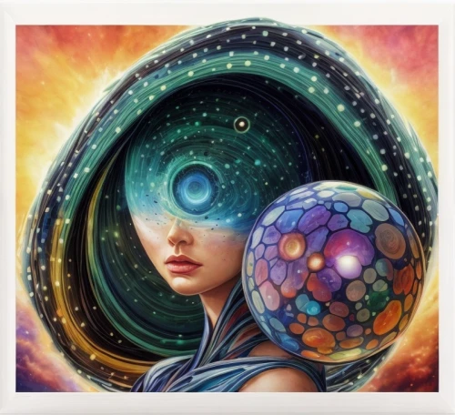 crystal ball,cosmic eye,heliosphere,earth chakra,astral traveler,harmonia macrocosmica,spheres,copernican world system,sacred geometry,planetary system,connectedness,polarity,celestial bodies,mother earth,inner planets,universe,psychedelic art,orb,the universe,planet eart,Common,Common,Natural
