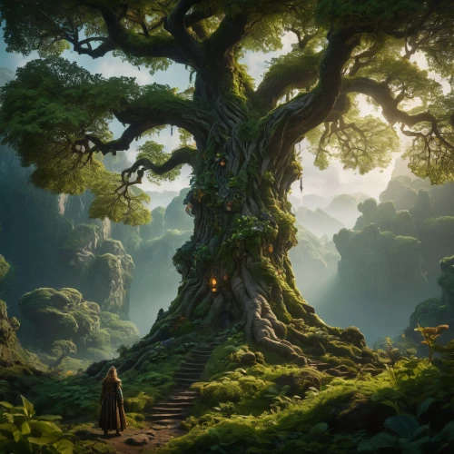 tree of life,celtic tree,oak tree,magic tree,elven forest,dragon tree,the roots of trees,bodhi tree,forest tree,enchanted forest,druid grove,hobbiton,old tree,fantasy picture,flourishing tree,fairy forest,fantasy landscape,old gnarled oak,jrr tolkien,rosewood tree,Photography,General,Fantasy
