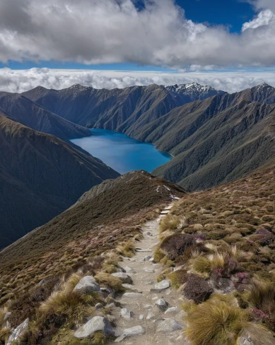 new zealand,the descent to the lake,south island,nz,tongariro national park,lower engadine,high-altitude mountain tour,mitre peak,alpine crossing,gokyo ri,heaven lake,high mountain lake,marvel of peru,tongariro,hiking path,the chubu sangaku national park,slowinski national park,tasmania,fagaras,two jack lake,Illustration,Black and White,Black and White 03