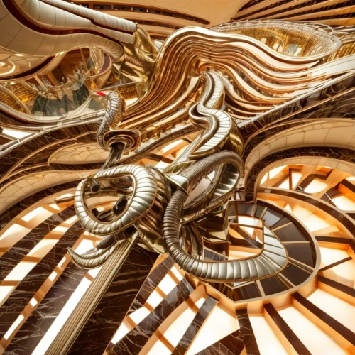 winding staircase,spiral staircase,art nouveau,art nouveau design,circular staircase,spiralling,chambered nautilus,pipe organ,winding steps,staircase,kinetic art,spirals,spiral stairs,berlin philharmonic orchestra,architectural detail,gaudí,tiger and turtle,art deco ornament,hall roof,steampunk gears