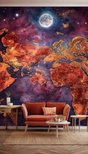 space art,wall decoration,wall decor,map of the world,wall art,world map,world's map,continents,fire planet,world wonder,star chart,old world map,outer space,wall sticker,astronomy,planets,tapestry,rainbow world map,planet mars,constellation map,Illustration,Realistic Fantasy,Realistic Fantasy 01