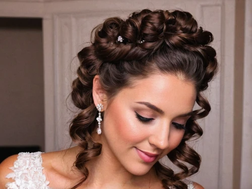 updo,bridal accessory,wedding details,chignon,french braid,bridal jewelry,hairstyle,curlers,braid,silver wedding,bridal bouquet,bride getting dressed,bridal,romantic look,curly brunette,bridal dress,hair accessory,gypsy hair,princess crown,traditional bow,Photography,Documentary Photography,Documentary Photography 20