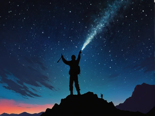 astronomer,astronomers,astronomy,astronomical,sci fiction illustration,the universe,shooting stars,shooting star,star sky,falling stars,divine healing energy,moon and star background,astral traveler,the night sky,the law of attraction,the stars,dream big,space art,falling star,raise,Art,Artistic Painting,Artistic Painting 04