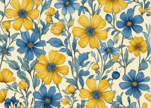 flowers fabric,flower fabric,flowers pattern,blue daisies,wood daisy background,floral digital background,flowers png,sunflower lace background,floral pattern paper,seamless pattern,floral background,flower pattern,yellow wallpaper,flower background,japanese floral background,sunflower paper,vintage wallpaper,background pattern,denim fabric,blanket of flowers,Illustration,Japanese style,Japanese Style 10