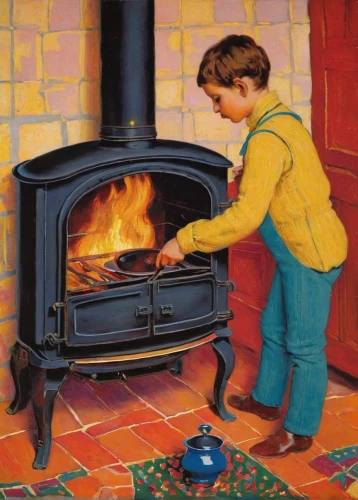 children's stove,gas stove,wood-burning stove,wood stove,warming,domestic heating,fire place,november fire,fireplace,stove,fireplaces,hearth,warmth,saganaki,log fire,fireside,feuerzangenbowle,fire in fireplace,wood fire,tin stove,Conceptual Art,Oil color,Oil Color 14