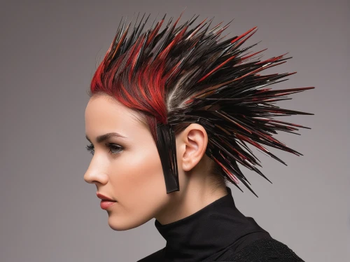 mohawk hairstyle,punk design,mohawk,feather headdress,streampunk,spiky,artificial hair integrations,rooster head,feathered hair,spikes,headdress,headpiece,feather jewelry,punk,liberty spikes,asymmetric cut,porcupine,management of hair loss,pompadour,prickle,Art,Artistic Painting,Artistic Painting 34