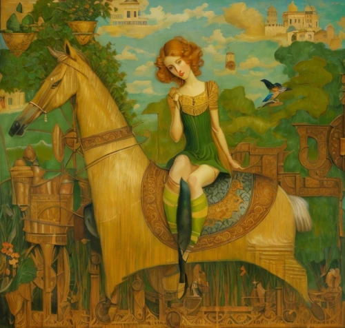 sagittarius,centaur,girl with a dolphin,pegasus,virgo,harp player,angel playing the harp,the horse at the fountain,golden unicorn,hunting scene,rusalka,merida,girl in the garden,palomino,fantasia,art nouveau,girl with a wheel,artemis,taurus,lilian gish - female,Common,Common,Cartoon