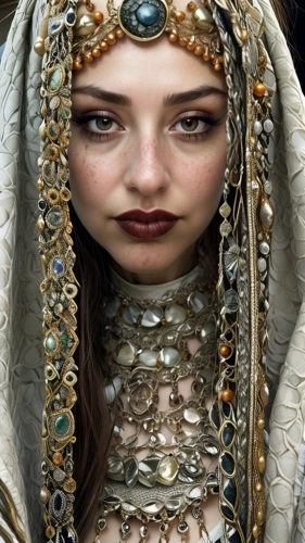 indian bride,miss circassian,bridal jewelry,arabian,priestess,bridal accessory,ethnic design,ancient egyptian girl,indian woman,indian headdress,ancient costume,arab,embellished,bridal clothing,islamic girl,adornments,yemeni,jeweled,headdress,orientalism