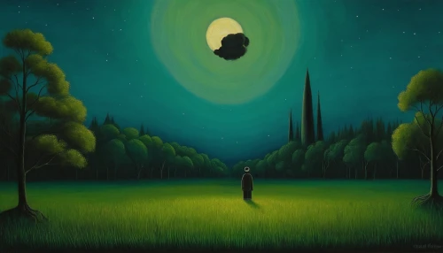 hanging moon,surrealism,night scene,girl with tree,moonlit night,butterfly isolated,isolated butterfly,fantasy picture,big moon,hanged man,the night of kupala,flying seed,nocturnal bird,fairies aloft,flying seeds,fairy chimney,fireflies,herfstanemoon,earth rise,flying dandelions,Art,Artistic Painting,Artistic Painting 02