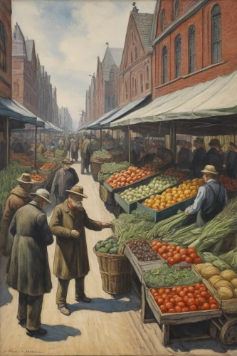 vegetable market,david bates,the market,market,fruit market,market vegetables,large market,greengrocer,covered market,farmer's market,farmers market,upper market,principal market,market introduction,market stall,marketplace,market fresh vegetables,market place,kefermarkt,picking vegetables in early spring,Illustration,Black and White,Black and White 23