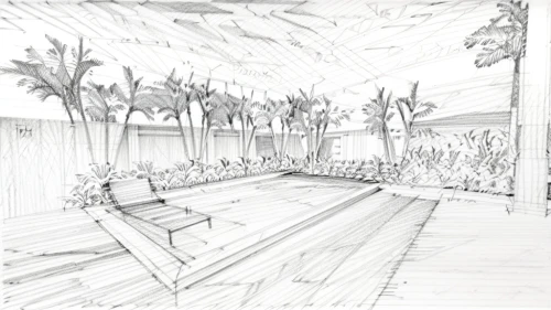 roof terrace,wood deck,benches,pergola,dugout,board walk,roof garden,veranda,beach bar,school benches,patio,amphitheater,decking,lecture hall,house drawing,outdoor bench,roof landscape,skating rink,pool bar,barbecue area,Design Sketch,Design Sketch,Pencil Line Art