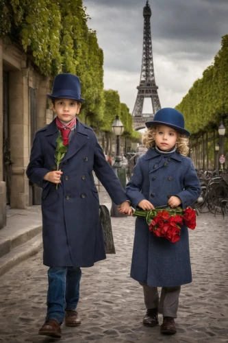 vintage boy and girl,french tourists,little boy and girl,french valentine,florists,little girls walking,girl and boy outdoor,flower delivery,paris clip art,photographing children,paris,holding flowers,boy and girl,french digital background,boutonniere,universal exhibition of paris,french culture,france,vintage children,french,Photography,Documentary Photography,Documentary Photography 13