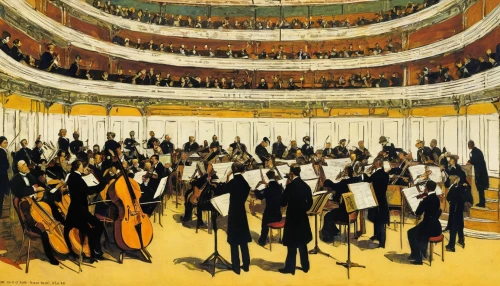philharmonic orchestra,orchestra,symphony orchestra,orchesta,orchestra division,concert hall,old opera,berlin philharmonic orchestra,concerto for piano,musical dome,orchestral,concertmaster,music society,classical music,musical ensemble,kaempferia rotunda,symphony,trombone concert,konzerthaus berlin,concert,Art,Classical Oil Painting,Classical Oil Painting 32
