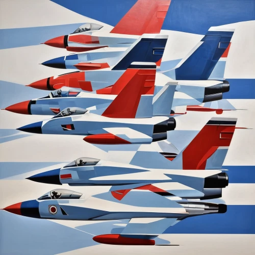 supersonic aircraft,jet aircraft,supersonic fighter,douglas a-4 skyhawk,fighter aircraft,lockheed t-33,aerobatic,airshow,air show,air racing,model aircraft,convair f-102 delta dagger,rows of planes,delta-wing,tail fins,eagle vector,tomcat,red arrow,beagle-harrier,kai t-50 golden eagle,Art,Artistic Painting,Artistic Painting 45