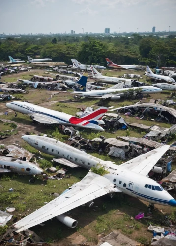 boeing 727,parked boat planes,rows of planes,cargo aircraft,cargo plane,salvage yard,boeing 707,emergency aircraft,air transport,embraer erj 145 family,aircraft construction,airlines,narrow-body aircraft,plane crash,wide-body aircraft,scrapyard,mcdonnell douglas md-80,airbase,airplanes,plane wreck,Illustration,Paper based,Paper Based 06