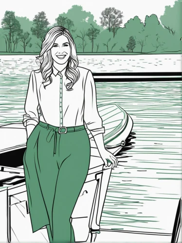 girl on the boat,girl on the river,boathouse,danube cruise,on the river,the blonde in the river,boat dock,coloring page,pontoon,paris clip art,fashion illustration,boat ride,dock,digital illustration,lily pad,digital drawing,pontoon boat,coloring for adults,gondolier,lakeside,Illustration,Black and White,Black and White 04