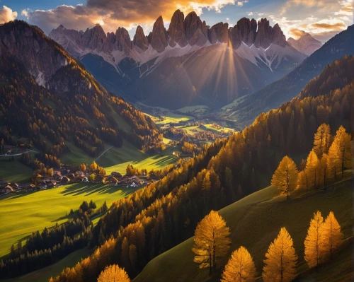 dolomites,autumn mountains,landscape mountains alps,dolomiti,south tyrol,bernese alps,mountainous landscape,mountain landscape,val gardena,the alps,alpine region,landscape background,east tyrol,high alps,alps,tyrol,southeast switzerland,mountain sunrise,mountain scene,the sesto dolomites,Conceptual Art,Sci-Fi,Sci-Fi 14