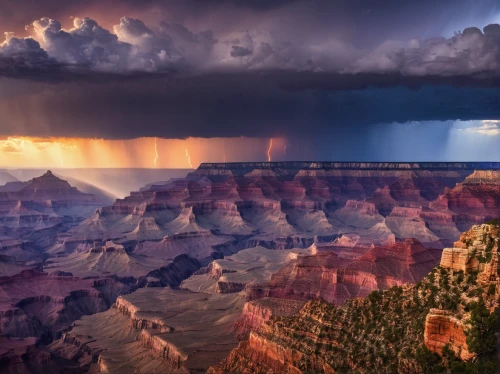 grand canyon,united states national park,fairyland canyon,south rim,storm ray,monsoon,nature's wrath,landscape photography,monsoon banner,bryce canyon,natural phenomenon,western united states,canyon,bright angel trail,thunderheads,thunderhead,atmospheric phenomenon,thundercloud,lightning storm,a thunderstorm cell,Conceptual Art,Sci-Fi,Sci-Fi 10