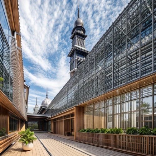 lotte world tower,hahnenfu greenhouse,glass facade,kansai university,japanese architecture,archidaily,hongdan center,biotechnology research institute,namsan hanok village,glass facades,glass building,kanazawa,new building,greenhouse effect,roof garden,daylighting,kirrarchitecture,christ chapel,hanok,soochow university,Architecture,Commercial Building,Masterpiece,Humanitarian Modernism