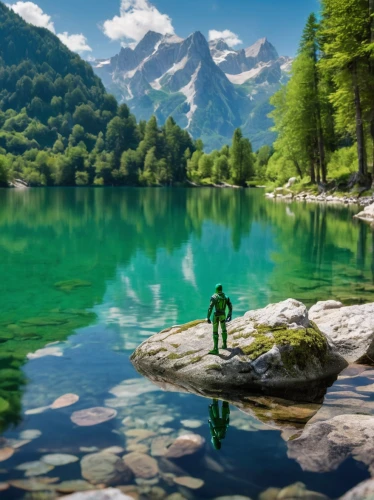 green water,alpine lake,emerald sea,alpsee,seealpsee,landscape background,berchtesgaden national park,emerald lake,lake lucerne region,green landscape,green trees with water,slovenia,beautiful lake,oeschinen lake,canton of glarus,mountain lake,frog background,world digital painting,idyllic,hintersee,Unique,3D,Garage Kits