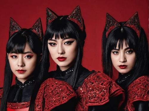 red velvet,kitsune,perfume,feline look,cassiopeia,halloween black cat,stray cats,panther,felines,cats,cassiopeia a,devil,cat family,devils,doll cat,redfox,gothic fashion,asian costume,feline,inari,Conceptual Art,Daily,Daily 11