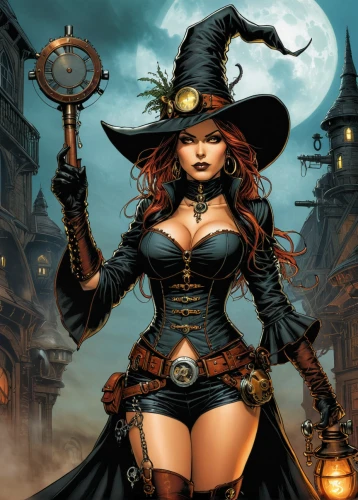 halloween witch,celebration of witches,witch,sorceress,witches,witch ban,witch broom,steampunk,witches legs,wicked witch of the west,witch hat,the witch,halloween background,fantasy art,witch's legs,the enchantress,helloween,massively multiplayer online role-playing game,witch's hat,halloween black cat,Illustration,American Style,American Style 02