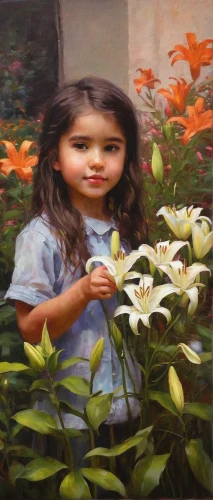 girl picking flowers,girl in flowers,girl in the garden,oil painting on canvas,oil painting,flower painting,oil on canvas,cloves schwindl inge,kahila garland-lily,beautiful girl with flowers,splendor of flowers,art painting,girl picking apples,young girl,photo painting,girl with tree,flower girl,child portrait,girl with cloth,picking flowers,Conceptual Art,Oil color,Oil Color 11