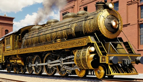 gold paint stroke,heavy goods train locomotive,steam locomotive,tank wagons,steam engine,steam locomotives,wooden train,locomotive,merchant train,gold lacquer,electric locomotives,tender locomotive,steam special train,rolling stock,freight locomotive,gold foil 2020,wooden railway,train engine,diesel locomotive,train wagon,Art,Classical Oil Painting,Classical Oil Painting 28