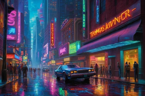 cyberpunk,80s,neon arrows,colorful city,neon lights,neon cocktails,neon,neon coffee,neon sign,80's design,1980's,nightlife,retro diner,cityscape,neon ghosts,ultraviolet,neon drinks,urban,night scene,colored lights,Conceptual Art,Sci-Fi,Sci-Fi 26