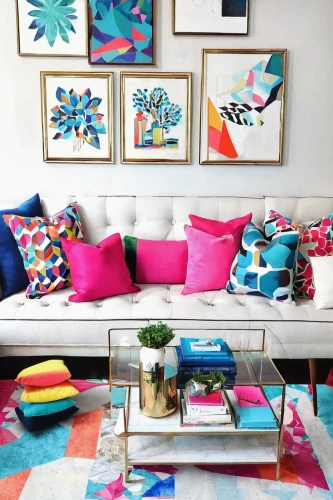 boho art,sofa cushions,vibrant color,contemporary decor,modern decor,sofa set,interior decor,geometric style,living room,sitting room,interior design,sofa tables,loveseat,decor,color combinations,colourful,livingroom,colorful,interior decoration,flower blanket,Unique,3D,Isometric