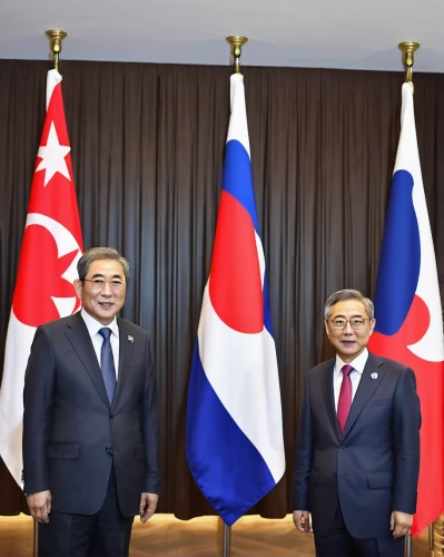 kimjongilia,republic of korea,on 23 november 2013,azerbaijan azn,exchange of ideas,foreign ministry,singapura,yeongsanhong,kompyang,diplomacy,korea,handshaking,koreatea,group photo,cempedak,sejong-ro,north korea kpw,south korea,miyeok guk,kimchijeon,Conceptual Art,Oil color,Oil Color 07