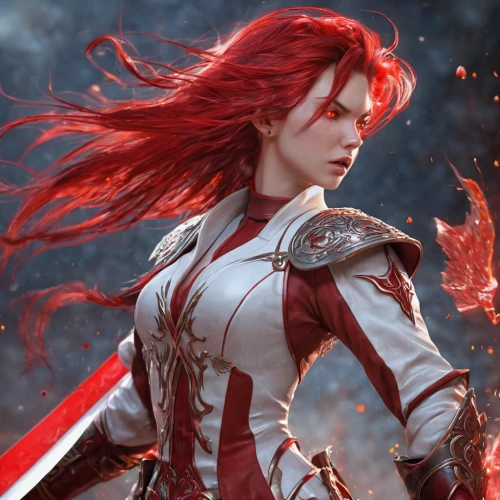 swordswoman,female warrior,red banner,massively multiplayer online role-playing game,red,full hd wallpaper,darth talon,red-haired,fiery,cg artwork,red skin,warrior woman,scarlet witch,red chief,fire angel,flame spirit,fantasy woman,red arrow,heroic fantasy,firethorn,Photography,General,Sci-Fi