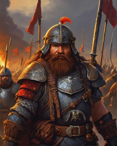 dwarf sundheim,massively multiplayer online role-playing game,cossacks,dwarves,germanic tribes,dwarf,heroic fantasy,crusader,viking,genghis khan,warlord,the sea of red,dwarf cookin,vikings,wall,king arthur,prejmer,heavy armour,barbarian,game illustration,Art,Classical Oil Painting,Classical Oil Painting 10
