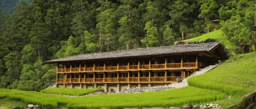 rice terrace,traditional building,traditional house,shirakawa-go,rice field,house in mountains,rice cultivation,the rice field,grass roof,ricefield,alpine pastures,mountain huts,rice fields,wooden house,asian architecture,traditional village,rice terraces,house in the mountains,bhutan,mountain hut,Illustration,Vector,Vector 02