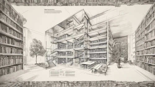 kirrarchitecture,multistoreyed,bookshelves,brutalist architecture,book pages,bookcase,arq,architect,archidaily,library book,bookshelf,house hevelius,shelving,an apartment,school design,escher,celsus library,apartment block,dormitory,digitization of library